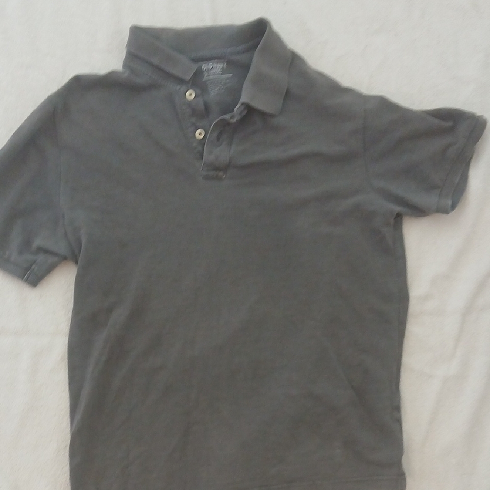 Old Navy Gray Polo Shirt Large
